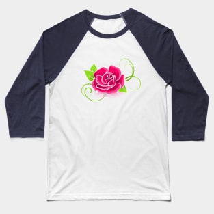 Nice red and green flower for valentine's day Baseball T-Shirt